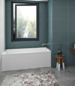 Zitta Sala I 60 x 32-Inch Acrylic Alcove Skirt Bathtub Glossy White Right Drain TL16032TAOR1