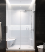 Zitta Molded Seat Shower Base Glossy White Right Drain 60 x 32-Inch B6032SREAR1 - Image 2