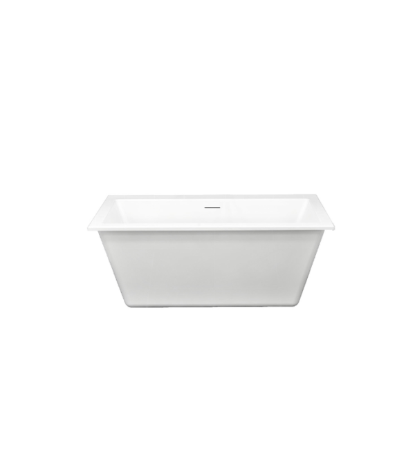 Zitta Simplo 2.0 59 3/4 x 31 3/4 x 23 3/4-Inch Acrylic Freestanding Bathtub White TS26032FA001 - Image 2