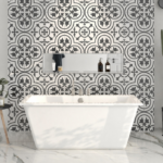 Zitta Simplo 59 3/4 x 31 3/4 x 23 3/4-Inch Acrylic Freestanding Bathtub Glossy White TSP6032FA001