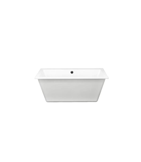 Zitta Simplo 59 3/4 x 31 3/4 x 23 3/4-Inch Acrylic Freestanding Bathtub Glossy White TSP6032FA001 - Image 2