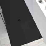 Zitta Slate Alcove Shower Base Stone Powder Multiple Finishes 36 x 36-Inch