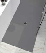 Zitta Slate Right Corner Shower Base Stone Powder Multiple Finishes 42 x 36-Inch - Image 5