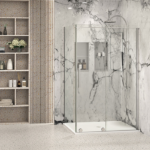 Zitta Slim 48" x 32" Corner Shower Door Chrome