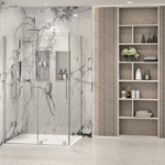 Zitta Slim 48" x 32" Corner Shower Door Chrome