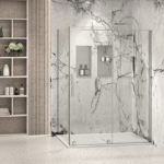 Zitta Slim 60" x 32" Corner Shower Door Chrome DSI3200PSTX21