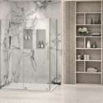 Zitta Slim 60 x 32-Inch Corner Shower Door Wall-Left Door-Right Chrome Clear Glass