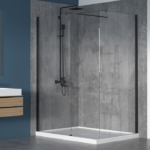 Zitta Walk-In 36 x 42-Inch Corner Fixed Shower Screen Clear Glass Multiple Finishes