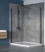 Zitta Walk-In 36 x 42-Inch Corner Fixed Shower Screen Clear Glass Multiple Finishes