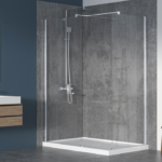 Zitta Walk-In 32 x 32-Inch Corner Fixed Shower Screen Chrome Clear Glass
