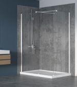 Zitta Walk-In 36 x 36-Inch Corner Fixed Shower Screen Clear Glass Multiple Finishes - Image 3