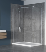 Zitta Walk-In 36 x 36-Inch Corner Fixed Shower Screen Clear Glass Multiple Finishes - Image 2