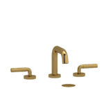 Riobel Riu Widespread Lavatory Faucet With U-Spout — Brushed Gold — Smooth Lever