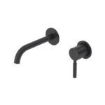 Riobel Riu Wall Mount 360° Lavatory Faucet Trim — Black — Smooth Lever
