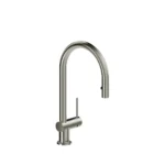 Riobel Azure Pull-Down Kitchen Faucet With Single Spray — Stainless Steel