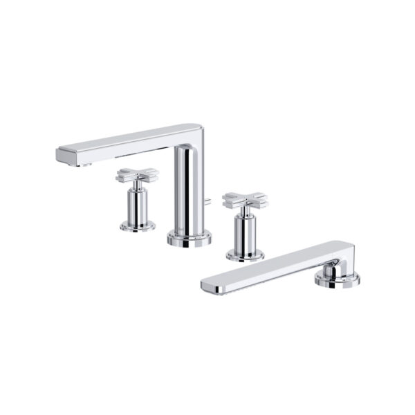 Riobel Manifesto 4-Hole Deck Mount Tub Filler — Chrome