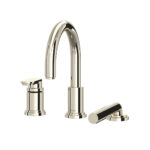 Riobel Arca 3-Hole Deck Mount Tub Filler Trim — Polished Nickel