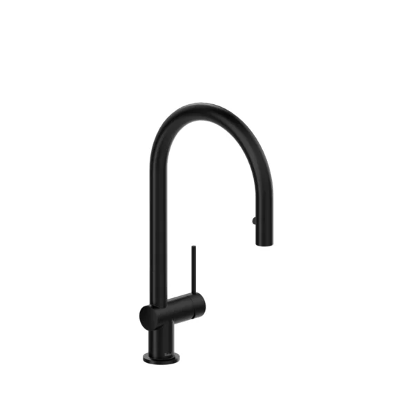 Riobel Azure Pull-Down Kitchen Faucet With Single Spray — Black