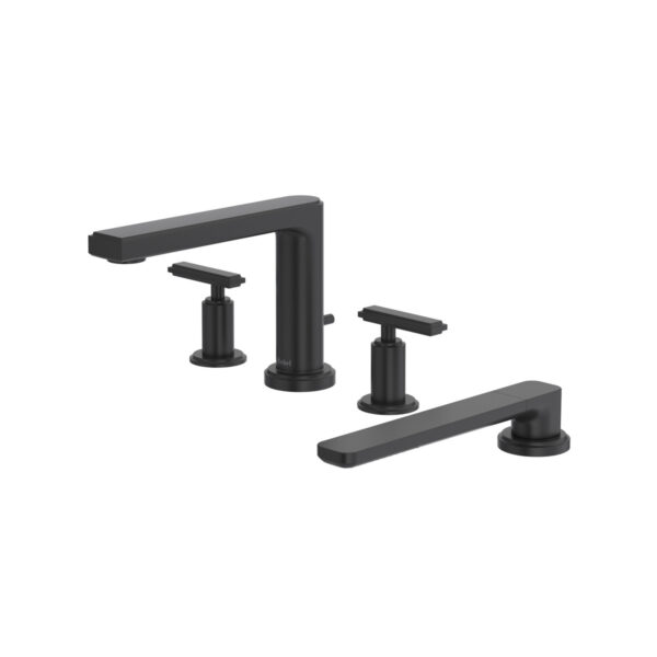 Riobel Manifesto 4-Hole Deck Mount Tub Filler — Black