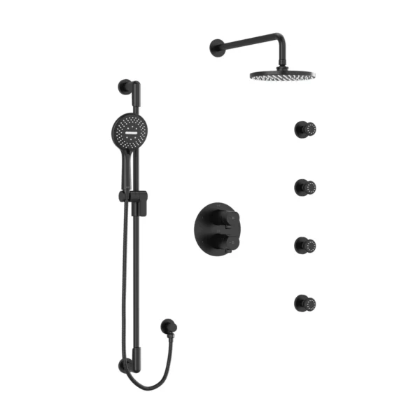 Riobel Parabola Shower Kit 446 — Black