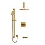 Riobel Reflet Shower Kit 1345 Trim — Brushed Gold