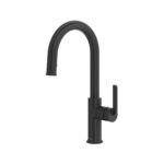 Riobel Authentica Pull-Down Kitchen Faucet With Single Spray — Black