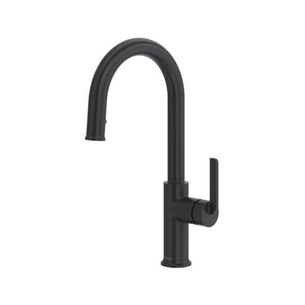 Riobel Authentica Pull-Down Kitchen Faucet With Single Spray — Black