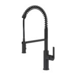 Riobel Authentica Pre-Rinse Pull-Down Kitchen Faucet — Black