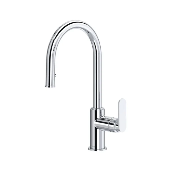 Riobel Arca Pull-Down Kitchen Faucet With Single Spray — Chrome