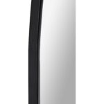 Renwil Lamia Matte Black Arched Wall Mirror MT2525 - close-up of the black mirror border