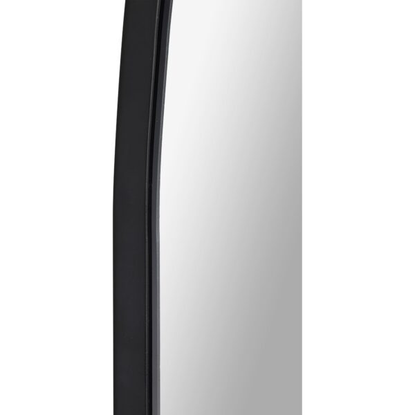 Renwil Lamia Matte Black Arched Wall Mirror MT2525 - close-up of the black mirror border