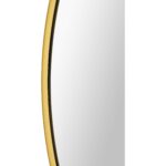 Renwil Alegre Gold Round Wall Mirror MT2528 - close-up of the powder-coated gold edge