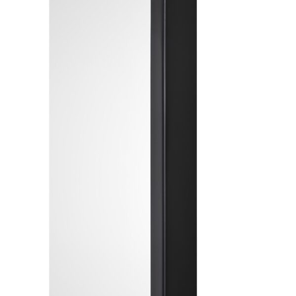 Renwil Lamia Matte Black Arched Wall Mirror MT2525 - close-up of the matte black frame finish