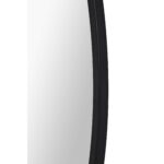 Renwil Posadas Matte Black Round Wall Mirror MT2527 - close-up of the powder-coated matte black frame