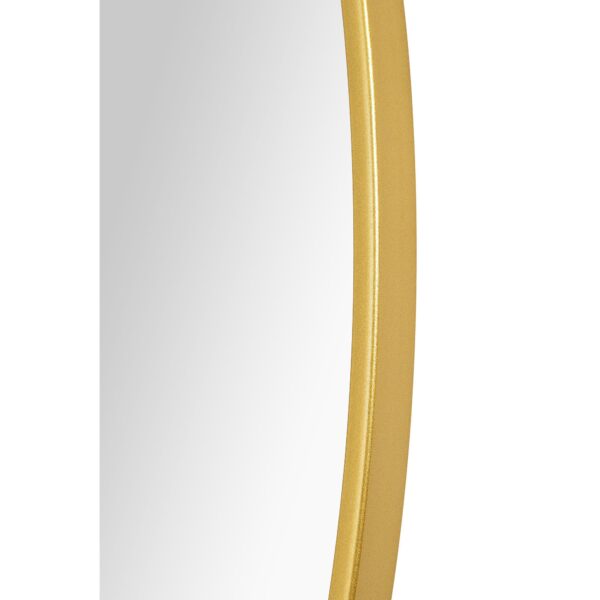Renwil Alegre Gold Round Wall Mirror MT2528 - detail of the curved gold frame