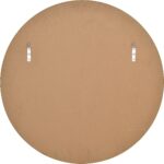 Renwil Alegre Gold Round Wall Mirror MT2528 - rear view showing the vertical mounting points