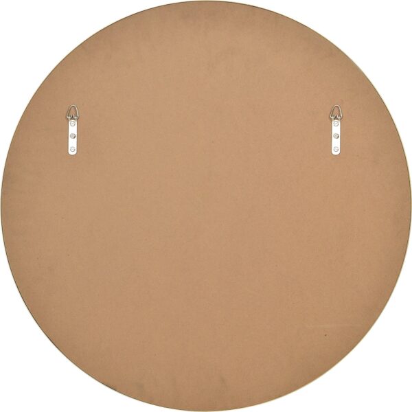 Renwil Alegre Gold Round Wall Mirror MT2528 - rear view showing the vertical mounting points