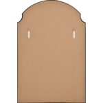 Renwil Asmara Matte Black Decorative Arch Wall Mirror MT2542 - rear view showing the vertical mounting points