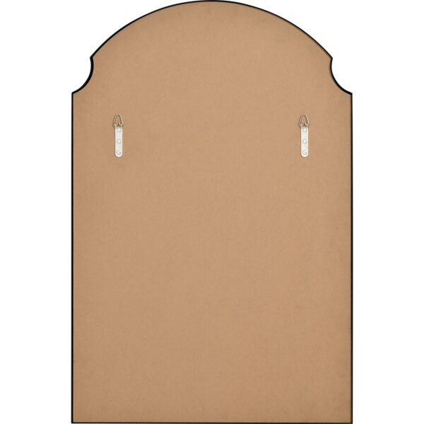 Renwil Asmara Matte Black Decorative Arch Wall Mirror MT2542 - rear view showing the vertical mounting points