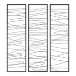 Renwil Studio Line - Linear Metal Wall Art — Set of 3 — product view 1 — W6556