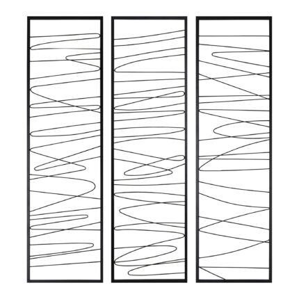 Renwil Studio Line - Linear Metal Wall Art — Set of 3 — product view 1 — W6556