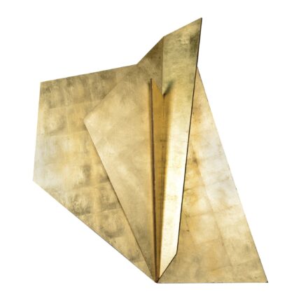 Renwil Leah Gold Leaf Wood Wall Sculpture W6576 — official product view 1