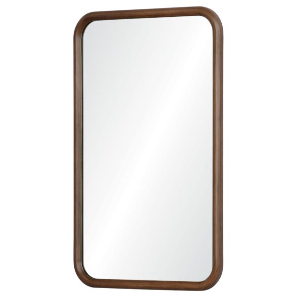Renwil Dickens Walnut Wood Wall Mirror MT1835 — angled full mirror view