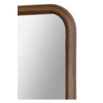 Renwil Dickens Walnut Wood Wall Mirror MT1835 — rounded walnut frame corner detail
