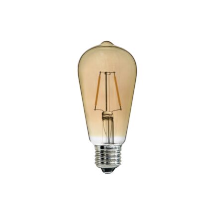 Renwil E26 ST58 Amber 2W LED Bulbs, 3-Pack LB031-3 - primary product image
