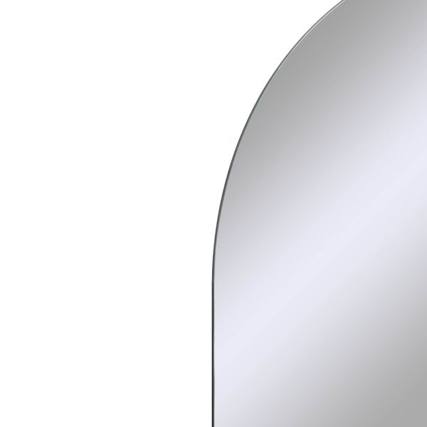 Renwil Gervais Frameless Arched Full Length Mirror MT2506 - detail of the arched glass edge