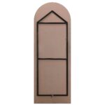 Renwil Gervais Frameless Arched Full Length Mirror MT2506 - rear view with vertical mounting hardware