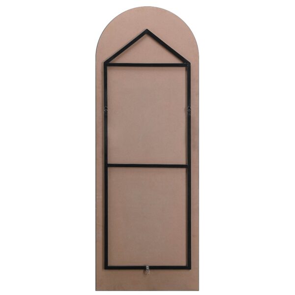 Renwil Gervais Frameless Arched Full Length Mirror MT2506 - rear view with vertical mounting hardware