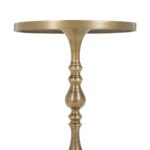 Renwil Romina Brass TA033 antique brass accent table — view 3