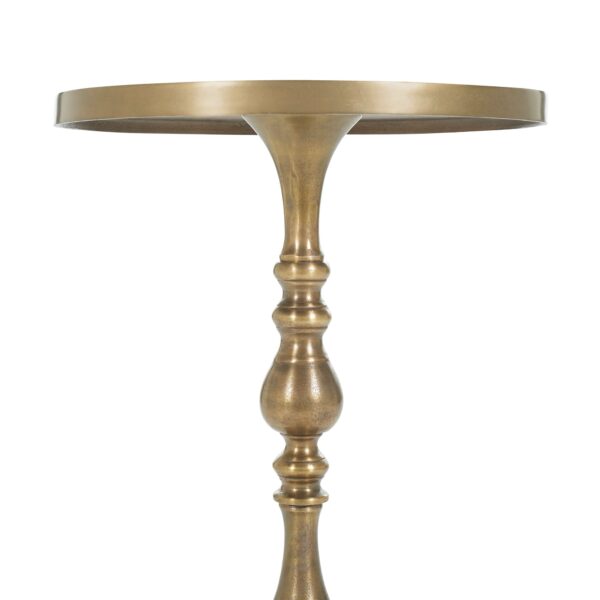 Renwil Romina Brass TA033 antique brass accent table — view 3